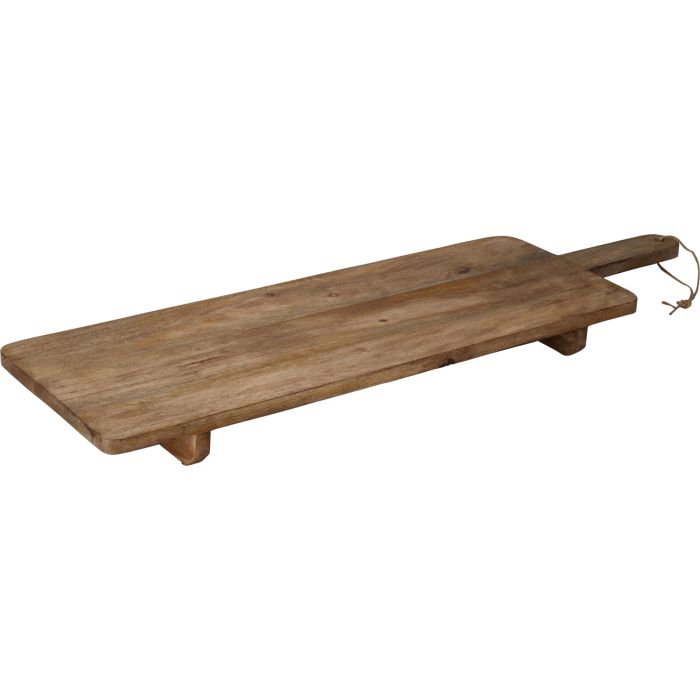 Serveringsbrett i mangotre på 2 ben ca. 100 cm