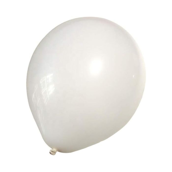 Kvite ballonger 22 cm 10x 