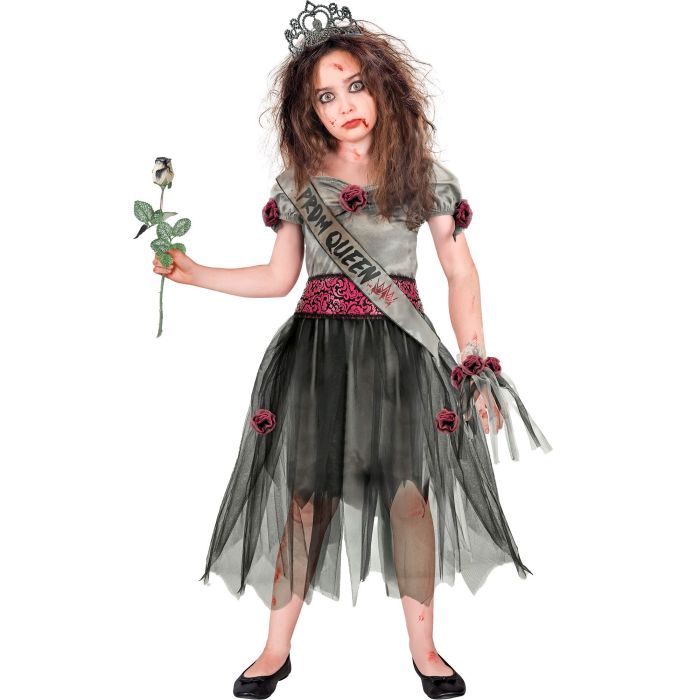 Zombiedronning kostyme for jenter