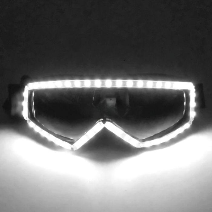 LED briller neon kvit