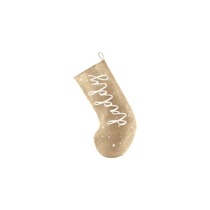Julesokk i jute til far 23x39,5 cm