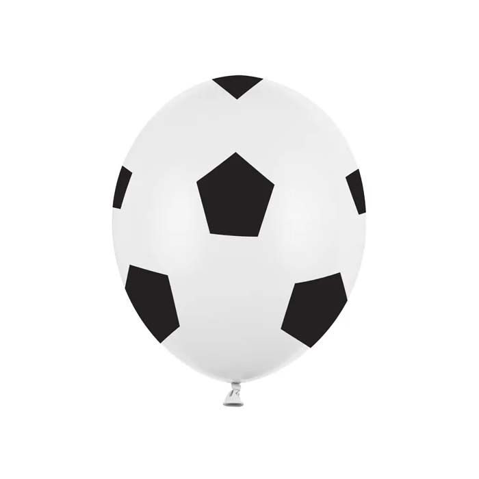 Fotball Latex Ballongar 6x - 30 cm