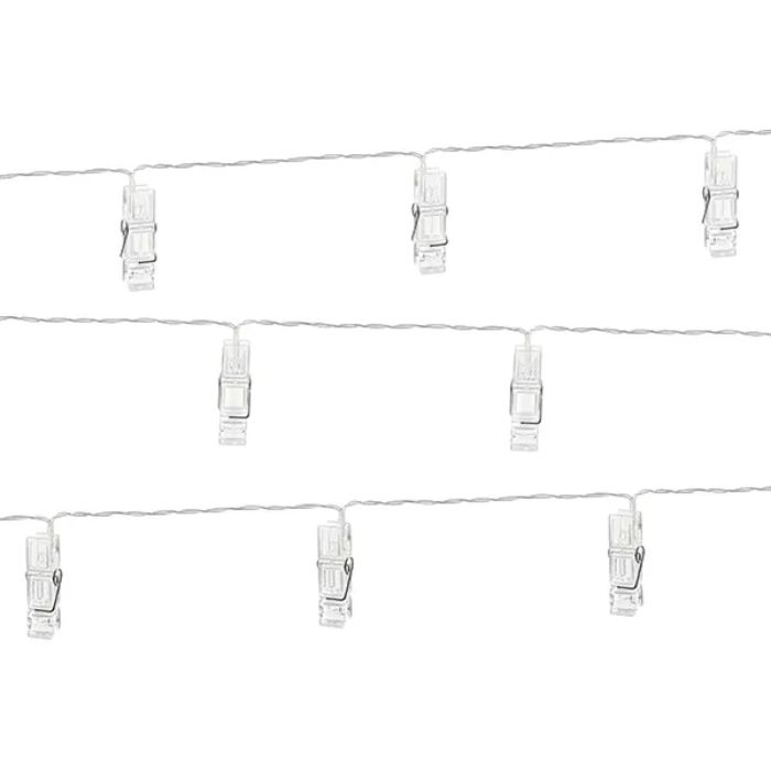 Fotoklemmer med LED-ljuskjede 1,4 m