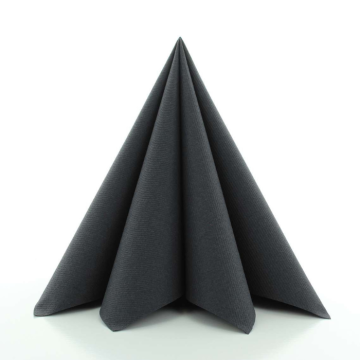 Luksus serviettar svart 12x - 40x40 cm