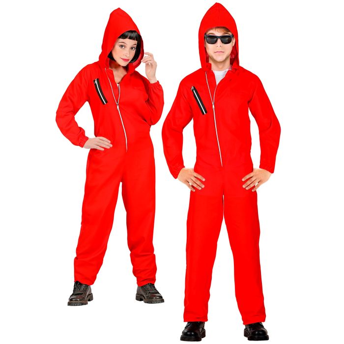 Rød røverkombidress for barn