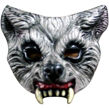 Skummel halv ulvemask