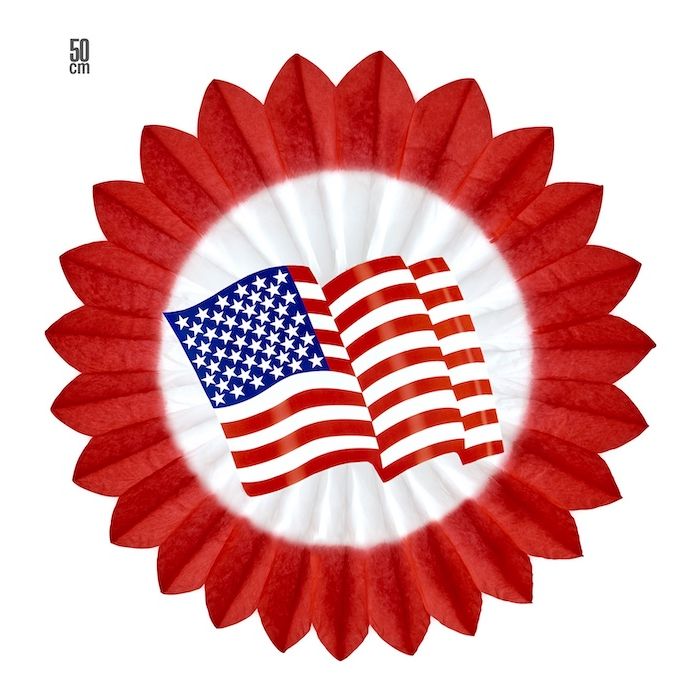 USA Rød Rosett - 50 cm