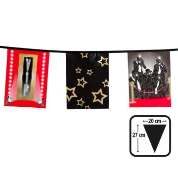 Hollywood VIP plastikk girlande - 6 m