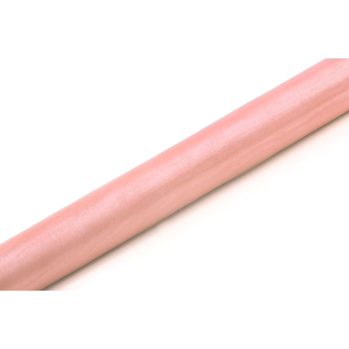 Organza Bordløper Pale Pink - 9 Meter