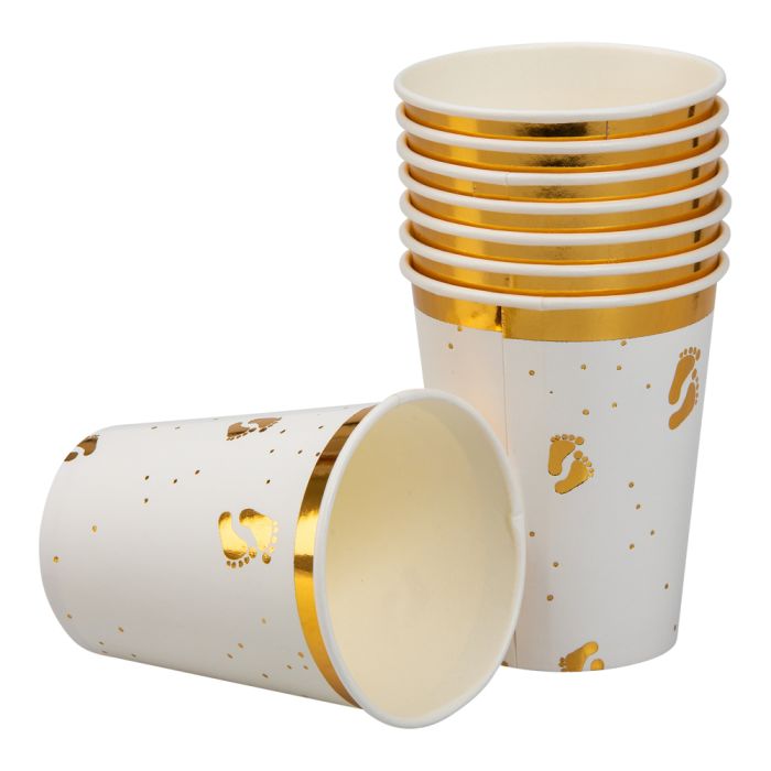 Papkrus med babyføtter 8x - 240 ml