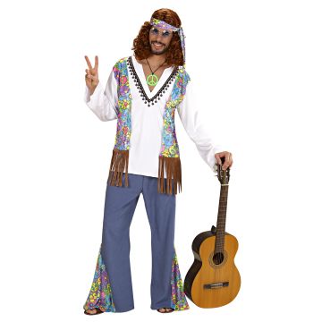 Woodstock hippie-kostyme til herre