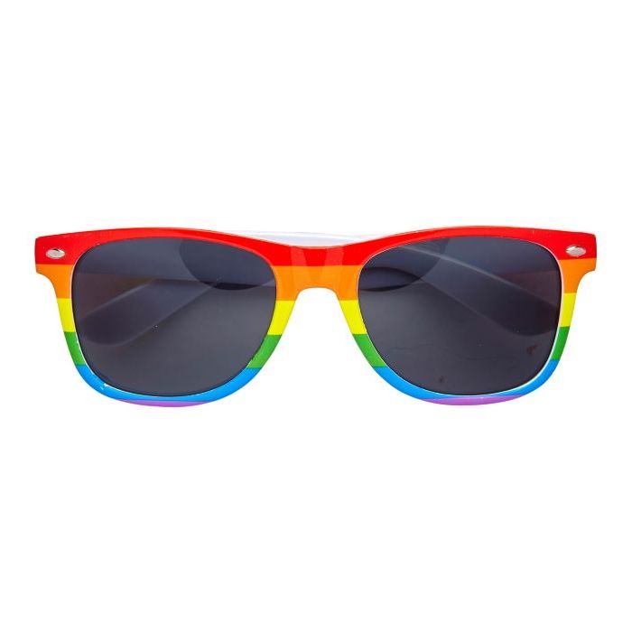 Regnbogefarga pride solbriller - onesize