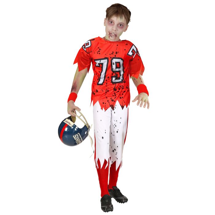 Zombie fotballspiller kostyme for gutter