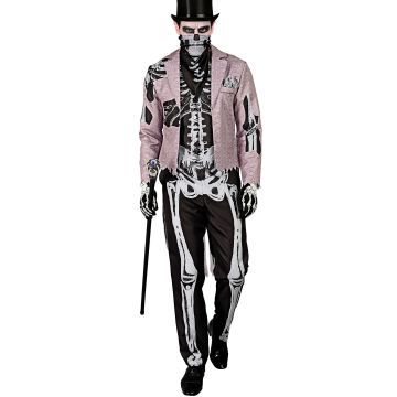 Skeletbrudgom kostyme for menn