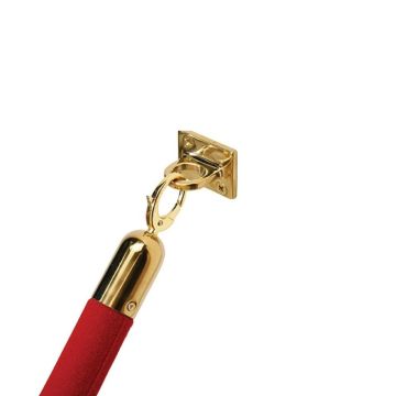 VIP avstengingsreip veggfeste gull - 4x4 cm