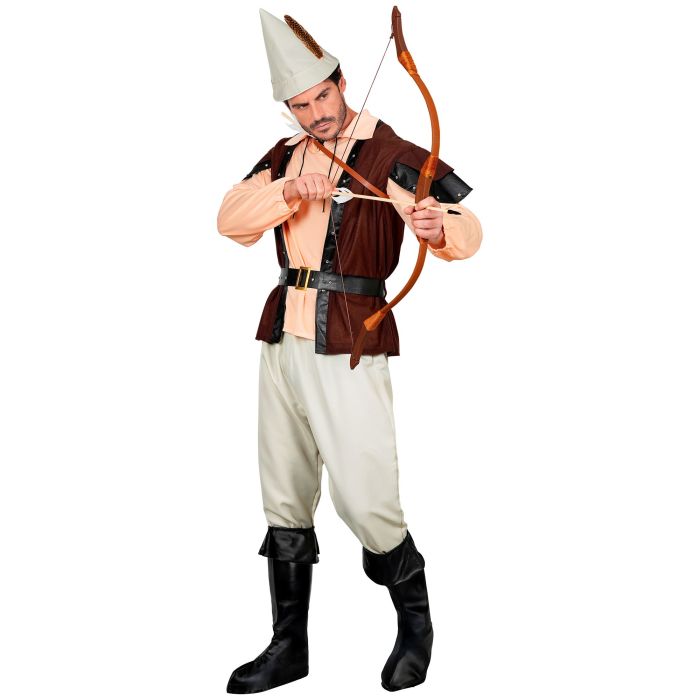 Robin Hood-kostyme med vest for menn