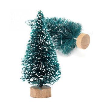 Juletre med snø 6 cm 12x
