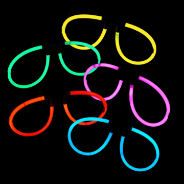 Knæklys briller assortert - 5 deler