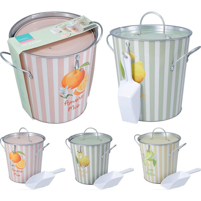 Isspandssett 3 deler med lokk og plastspann