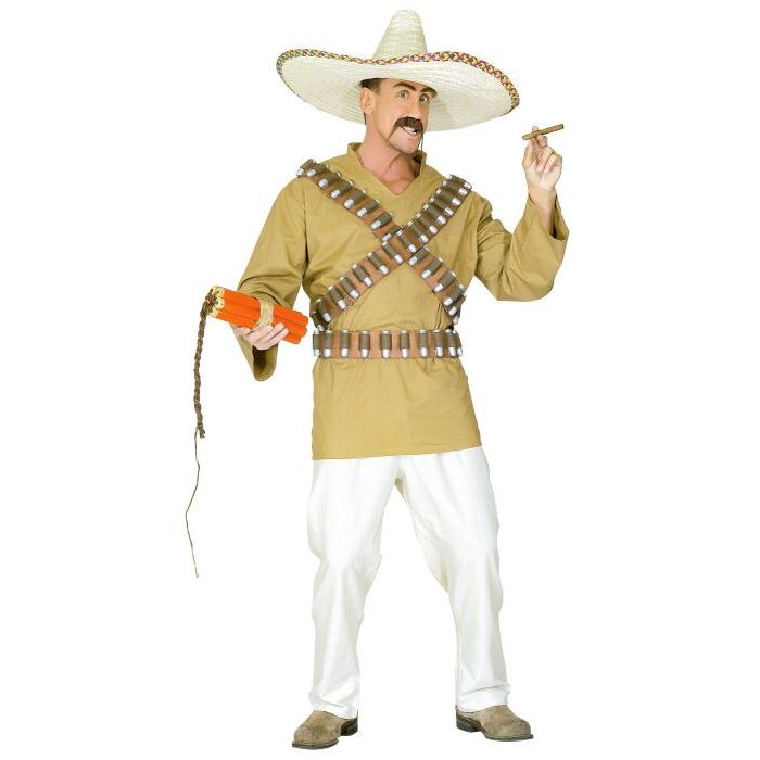 Mexicaner bandit kostyme - 5 delar