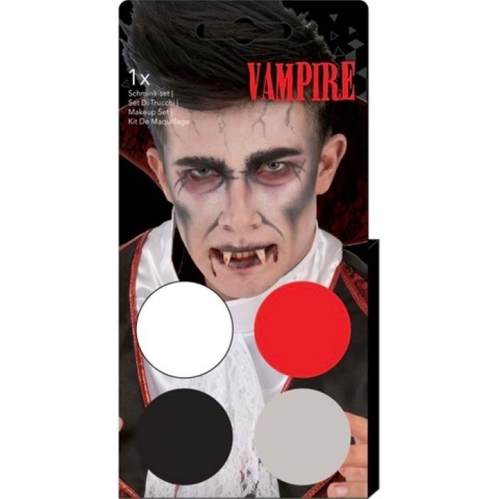 Vampyr ansiktsmaling 4 fargar inkl. pensel