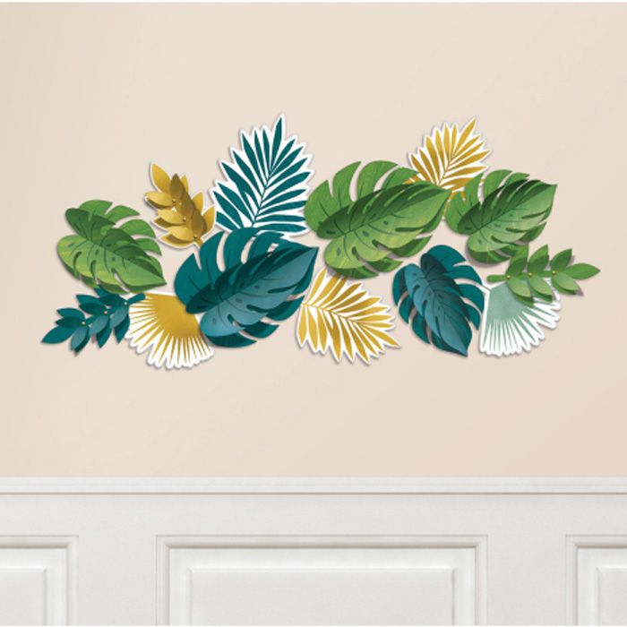 Monstera & Palme Dekorasjon 13x