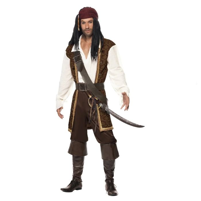 Jack Sparrow pirat kostyme for menn