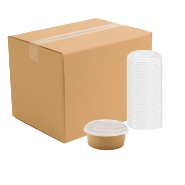 750 ml lokk til skål 300x engangspapbolle