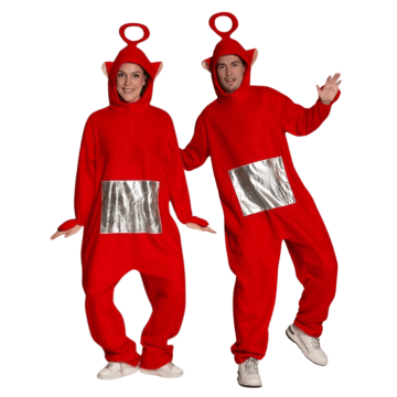 Rødt teletubbie kostyme - unisex