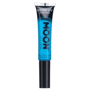 Neon UV-mascara intens blå, Moon Creations - 15 ml 