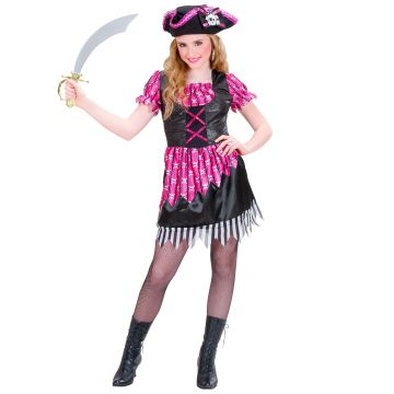 Elegant piratjente kostyme med hatt