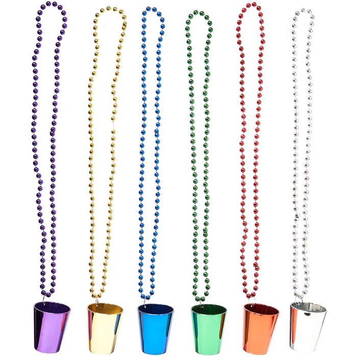 Halskjede shotglass look 6x