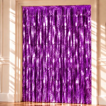 Lilla Glitterforheng - 100 x 240 cm