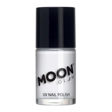 Neon UV Neglelakk Kvit 14 ml Moon Creations 