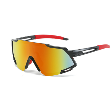 Sportssolbriller raud speilrefleks – onesize