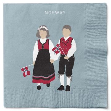 Napkinner med Norge motiv 20x Det Gamle Apotek