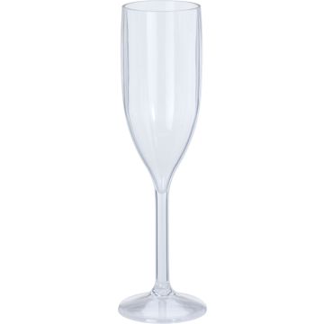 Champagneglass i akryl 165 ml med lang stilk