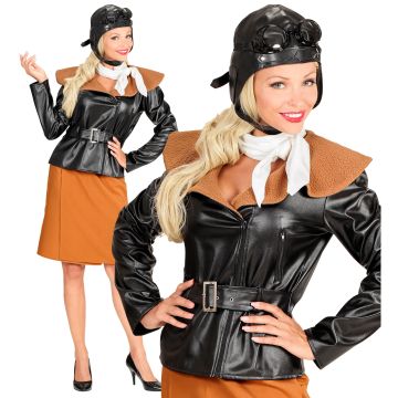 Retro flyvertinne kostyme for damer