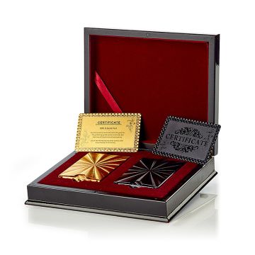 Kortspel deluxe Gull/Svart 2x