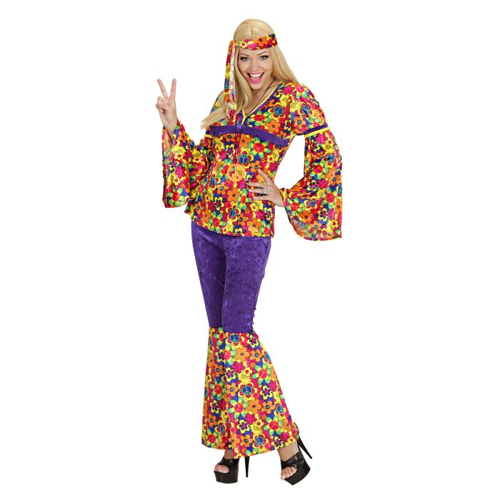Hippie kostyme for damer i velour