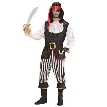Elegant piratkapteinkostyme for herrer