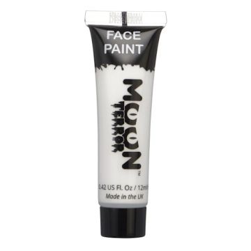 Halloween Ansikts Og Kroppsmaling Kvit 12 ml Moon Creations