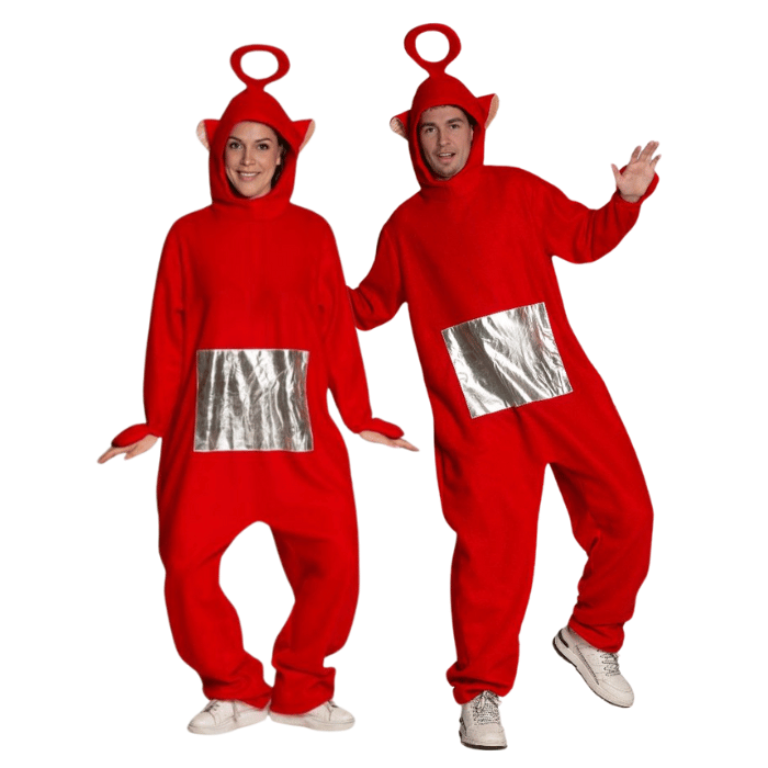 Rødt teletubbie kostyme - unisex