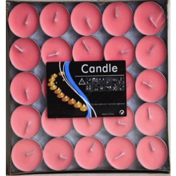 Pink Stearinlys 50x