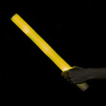 LED skumstav Gul - 47 cm