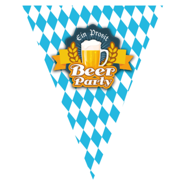 Oktoberfest flaggserie med 10 flagg - 5 m