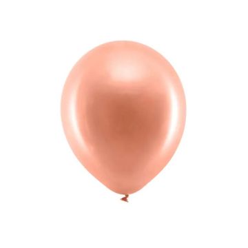 Mat Metallic Rose Gold Ballongar 10x - 23 cm 