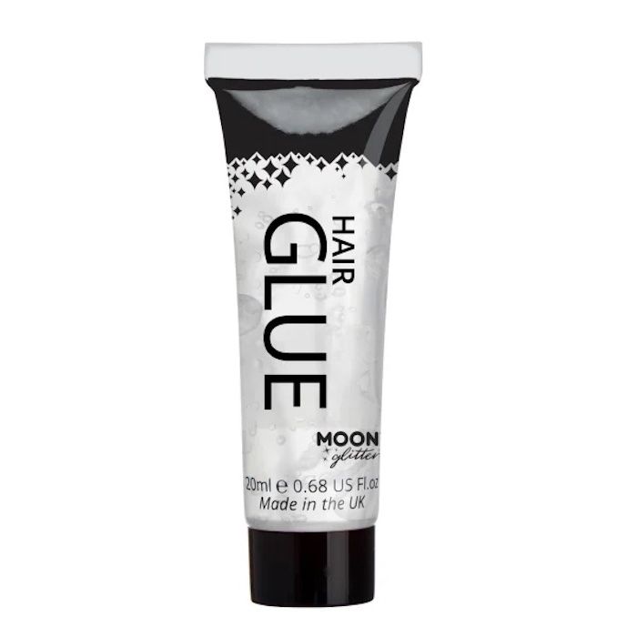 Moon Creations glimmer hårlim gjennomsiktig - 20 ml