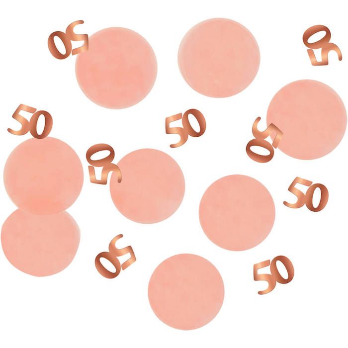 50 års bursdag konfetti Rosa - 25 g