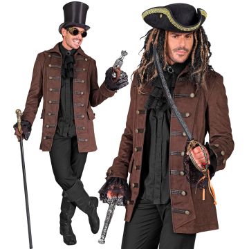 Historisk stil piratfrakk for herrer